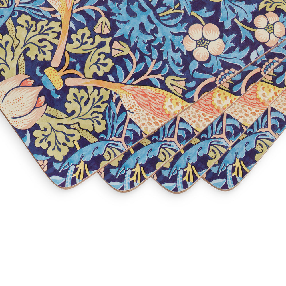 Pimpernel Strawberry Thief Blue Placemats Set of 4