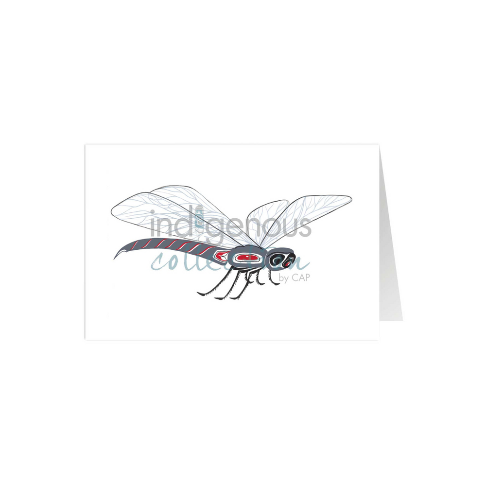 Indigenous Art Card - Dragonfly