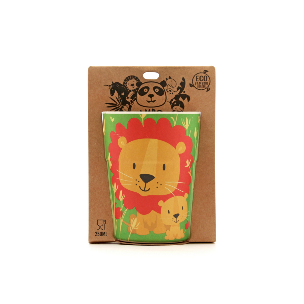 The Cutest Children's Bamboo Beaker Lions & Tigers