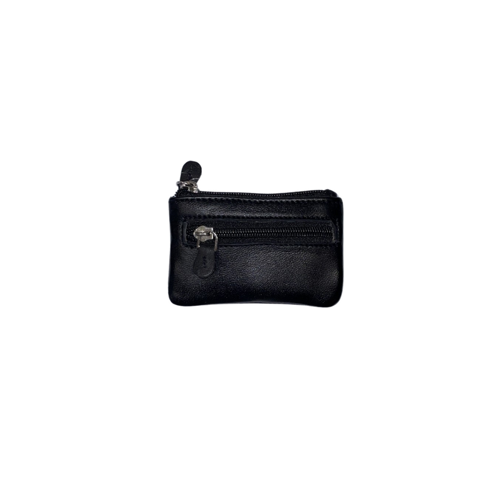 100% Indian Black Leather Coin Purse (CP-10)
