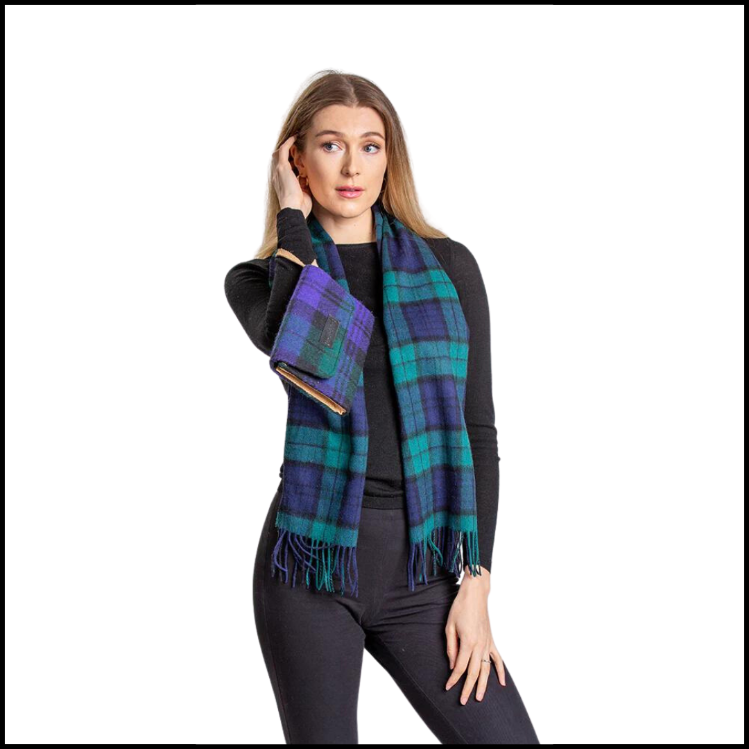 Black watch sale tartan scarf womens