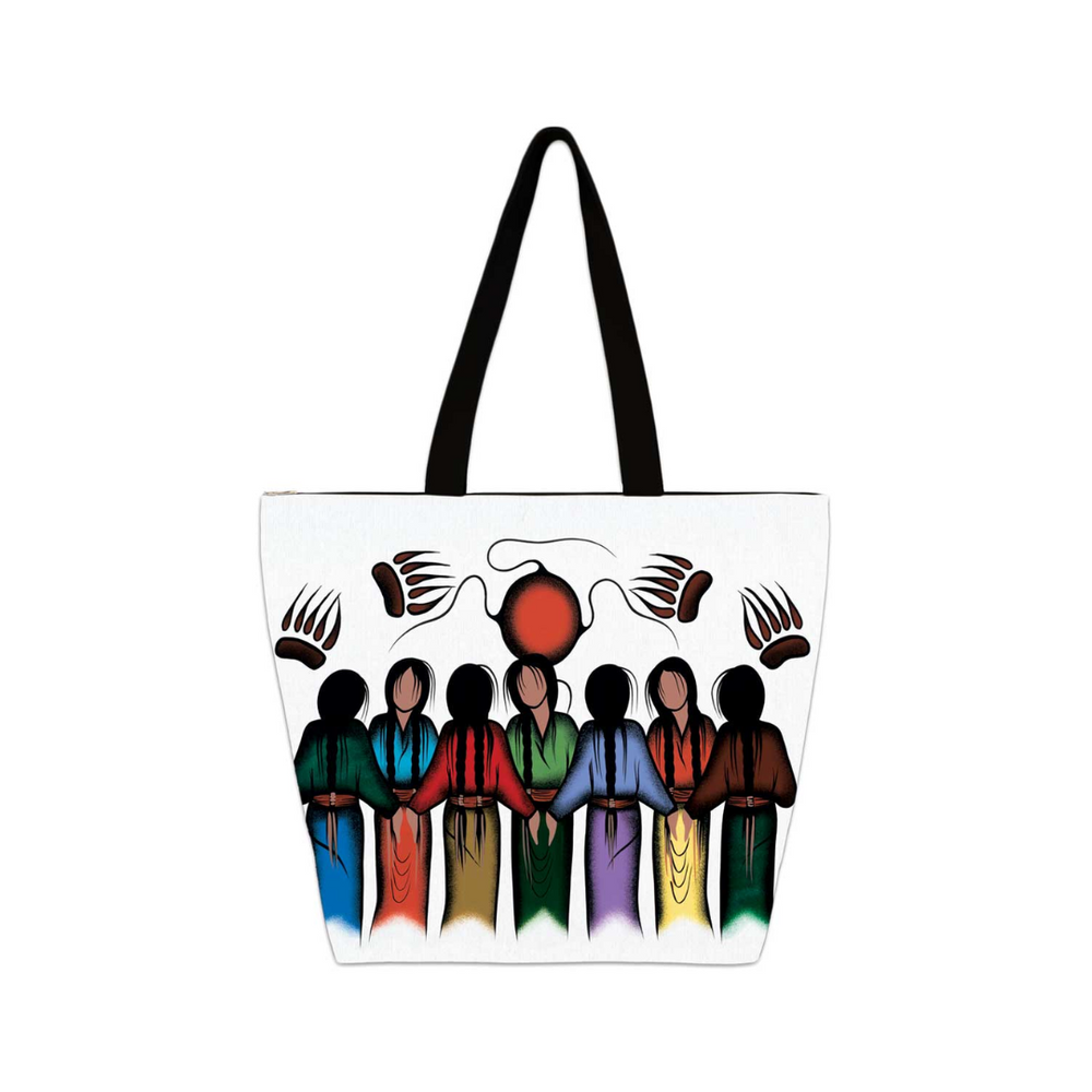 Indigenous Art Tote Bag-Community Strength