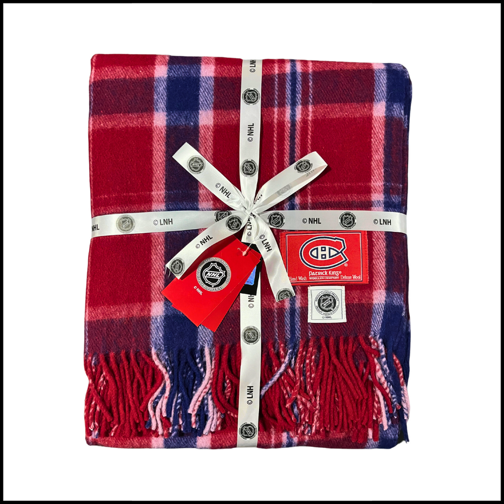 ..NHL Montreal Canadiens Tartan Deluxe Wool Blanket