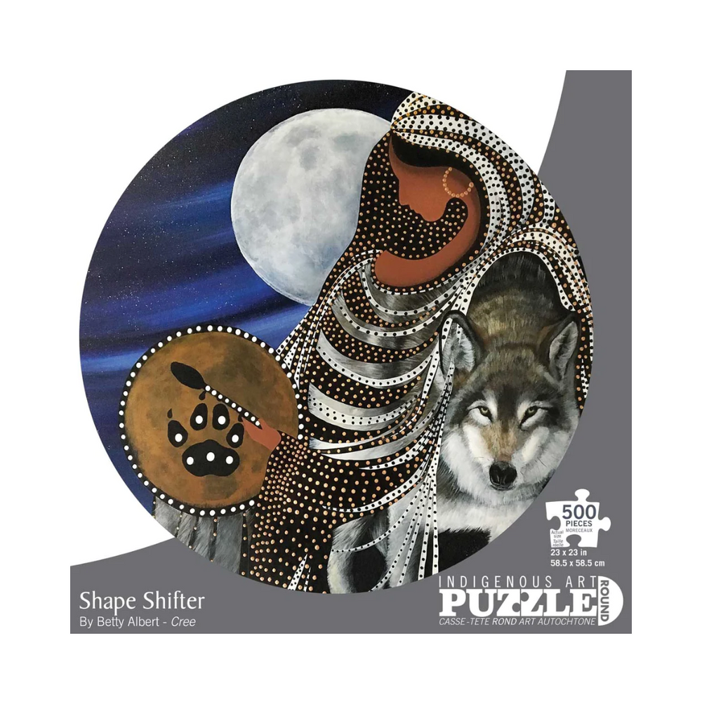 500 Piece Indigenous Art Puzzle - Shape Shifter