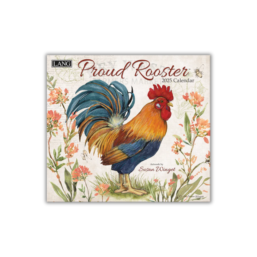 Lang 2025 Calendar Proud Rooster Rob McIntosh