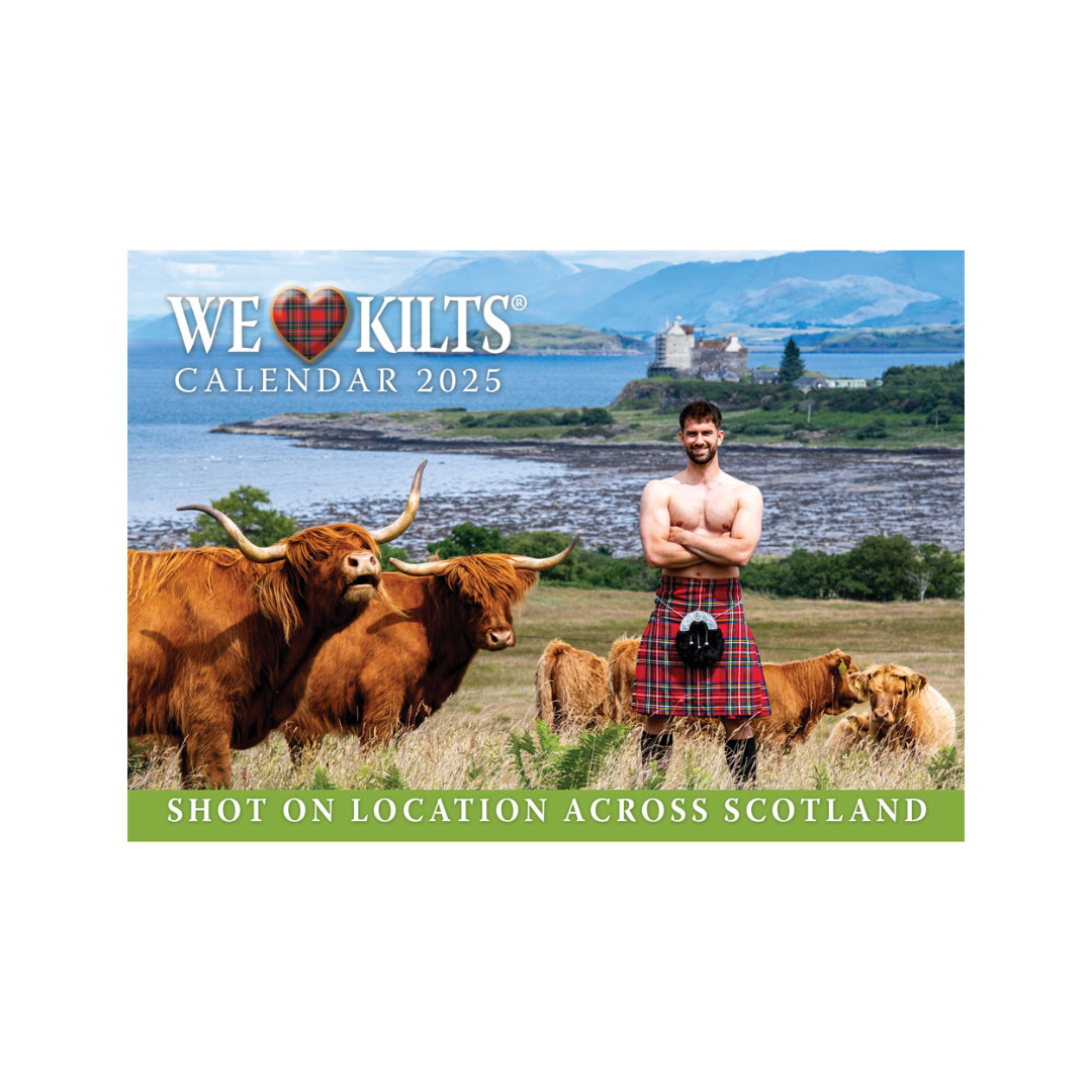 Scotts Highland We Love Kilts Wall Calendar 2025 Rob McIntosh