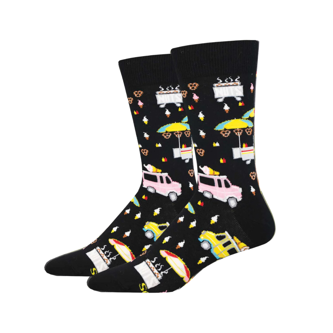 Socksmith Street Food Vendors Black (Men) Rob McIntosh