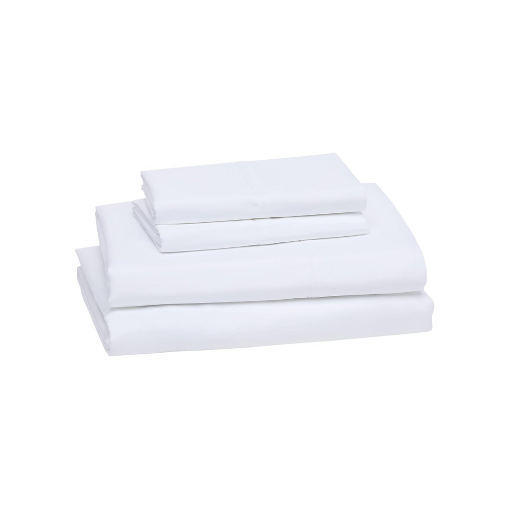 19" Solid Deep Pocket 4 Pc Sheet Set- White