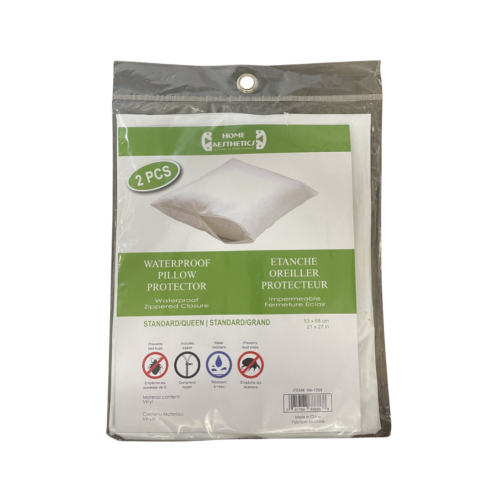 Waterproof Pillow Protector  PVC 2 Pieces
