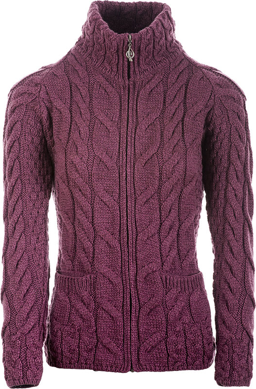 Aran Wool Super Soft Zippered Sweater Jam (B841 432) S