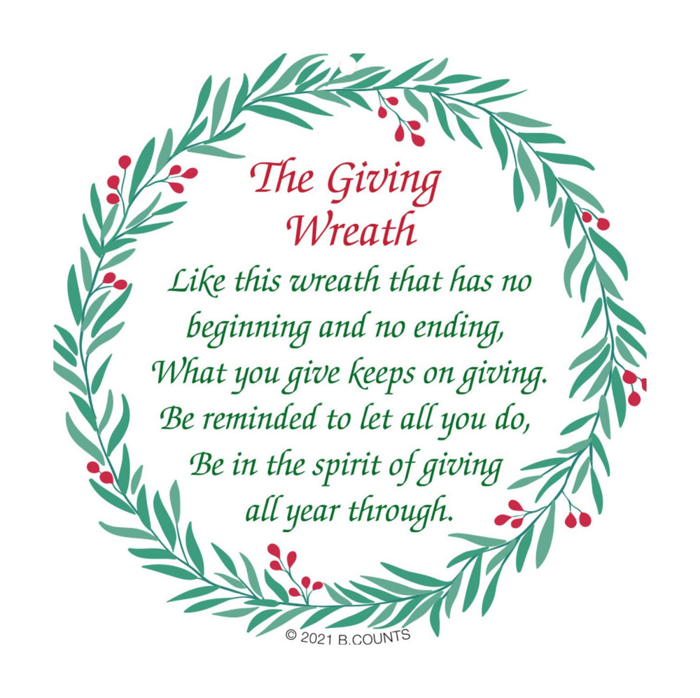 .The Christmas Giving Wreath Ornament