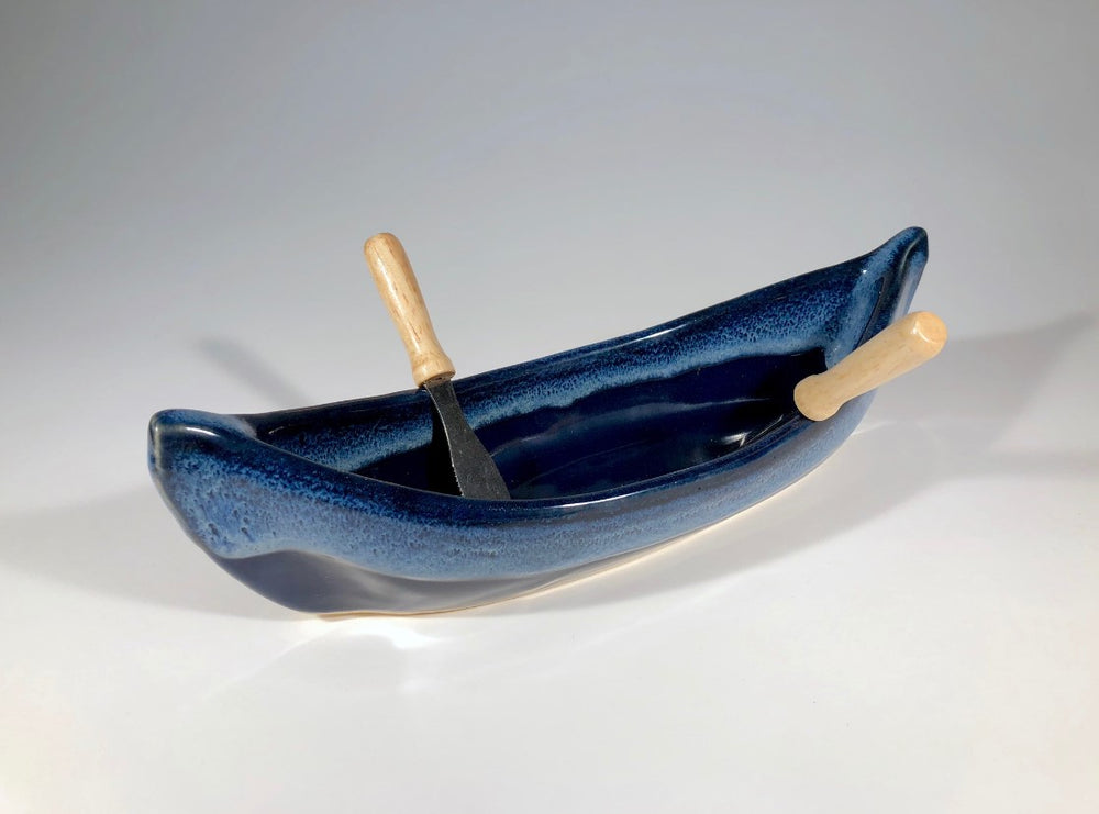 The Handmade Canoe Dip Pot - Northern Lights