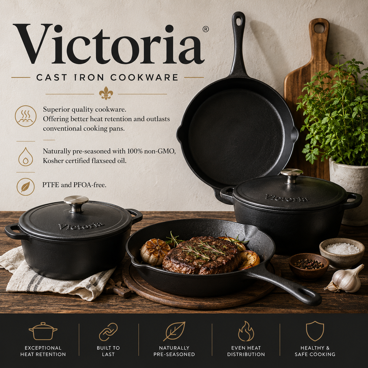 Rob McIntosh | Victoria Cast Iron Cookware, Dutch Ovens & More