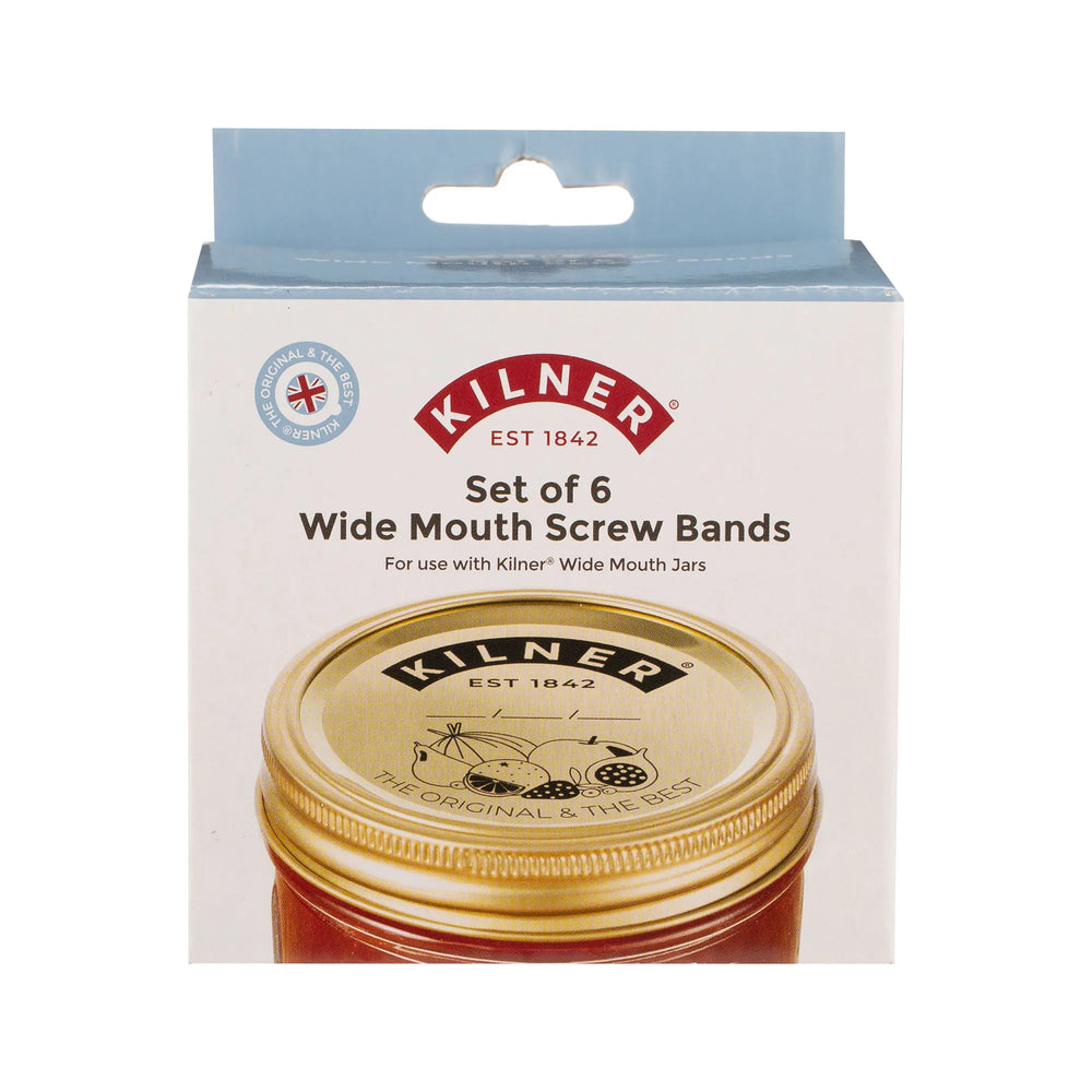 Kilner Wide Mouth Screw Bands Set Of 6