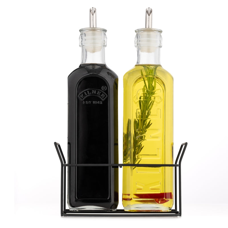 Kilner - Oil/Vinegar Bottles & Rack