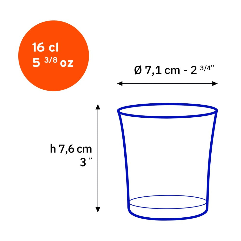 Duralex Picardie Clear Glass Tumbler 160 ml, Set of 4