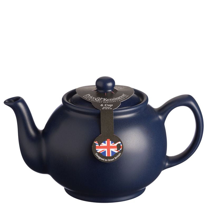 Price & Kensington Matte Teapot 6 Cup Navy