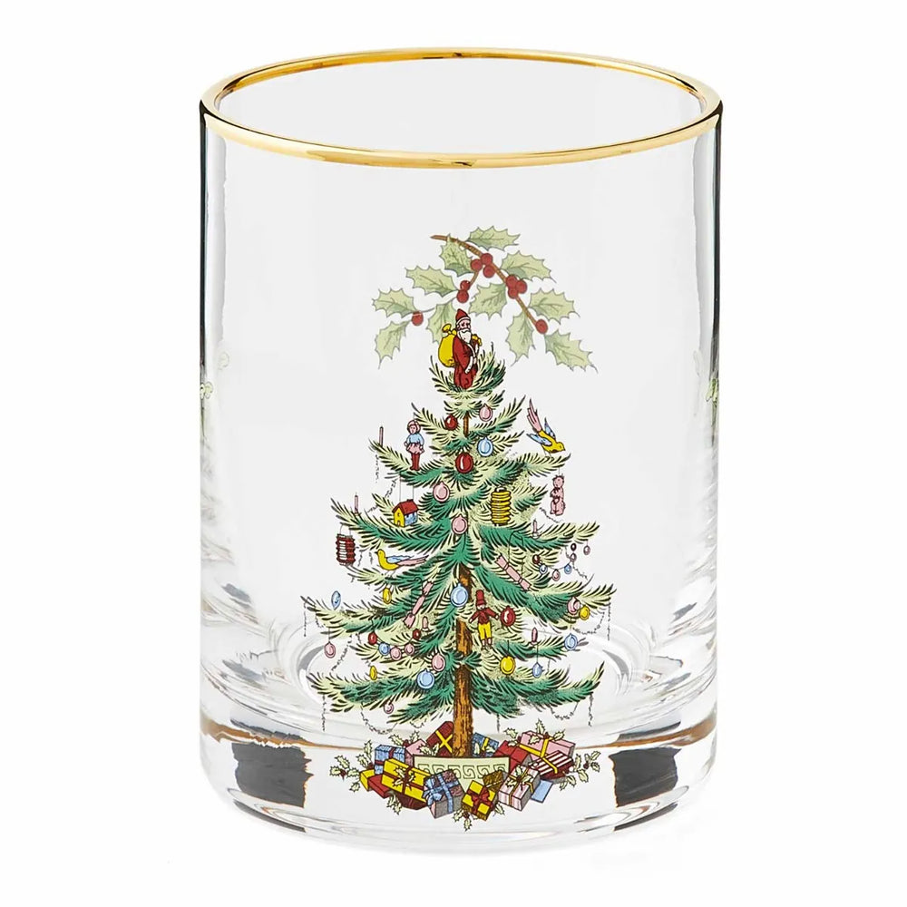 Spode Christmas Tree DOF Glasses Set of 4