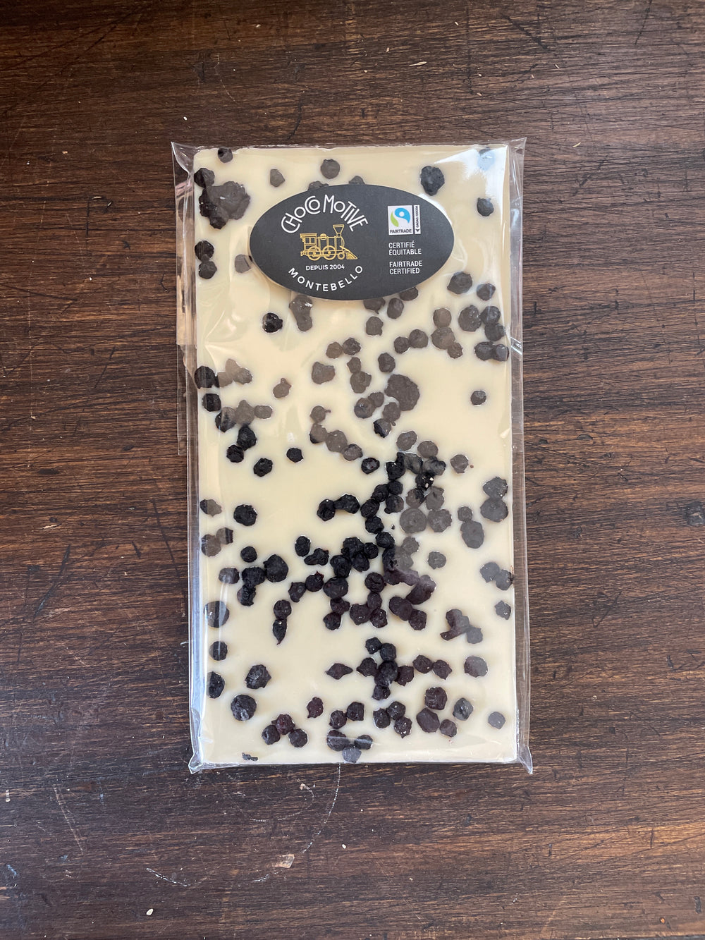 Artisanal White Chocolate & Wild Blueberries Bar 85g