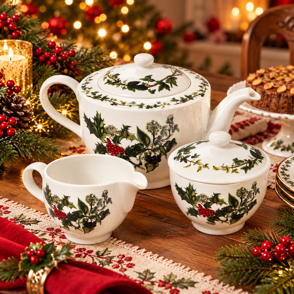 Portmeirion Holly & Ivy Teapot