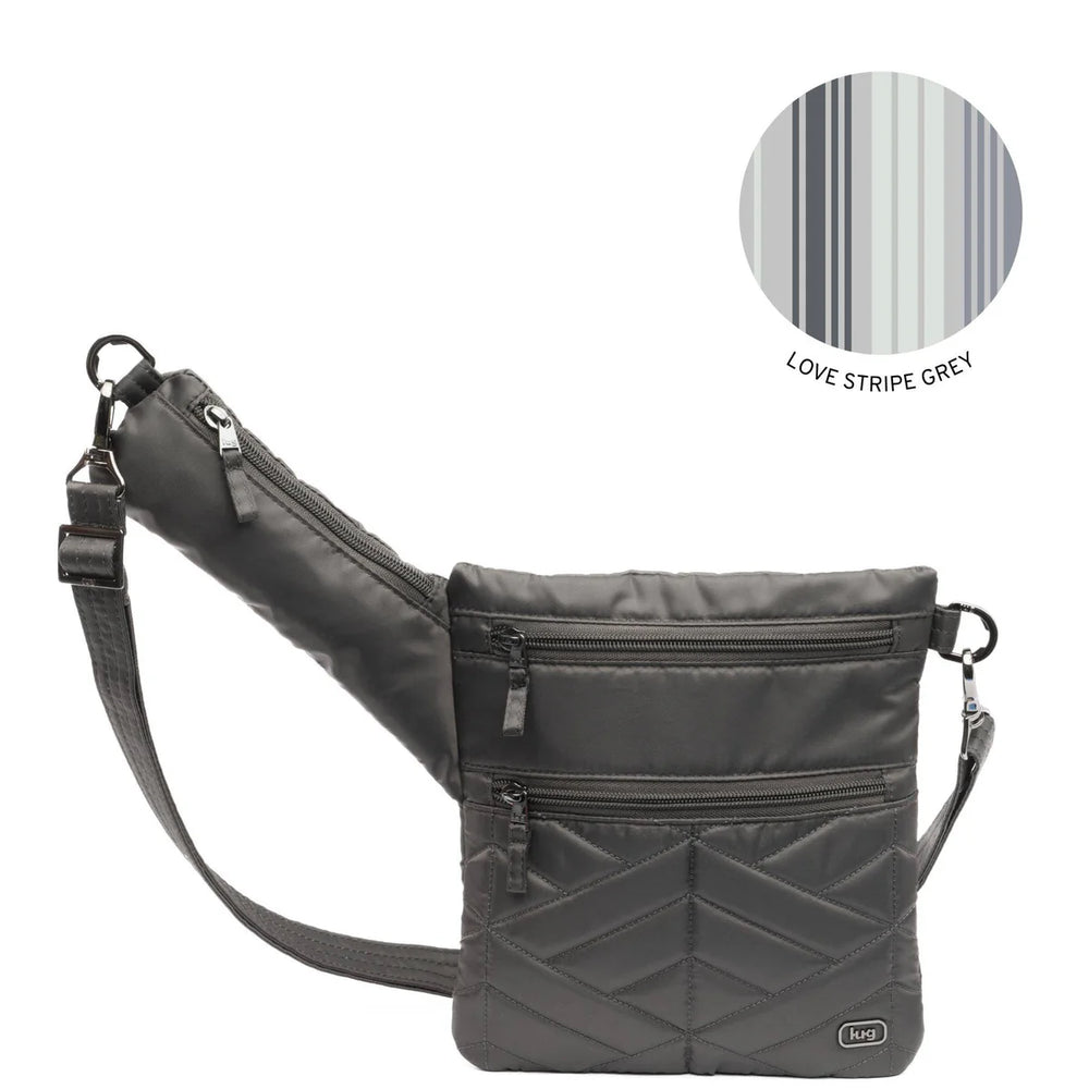 Lug Grey Skipper Crossbody - Gunmetal Grey