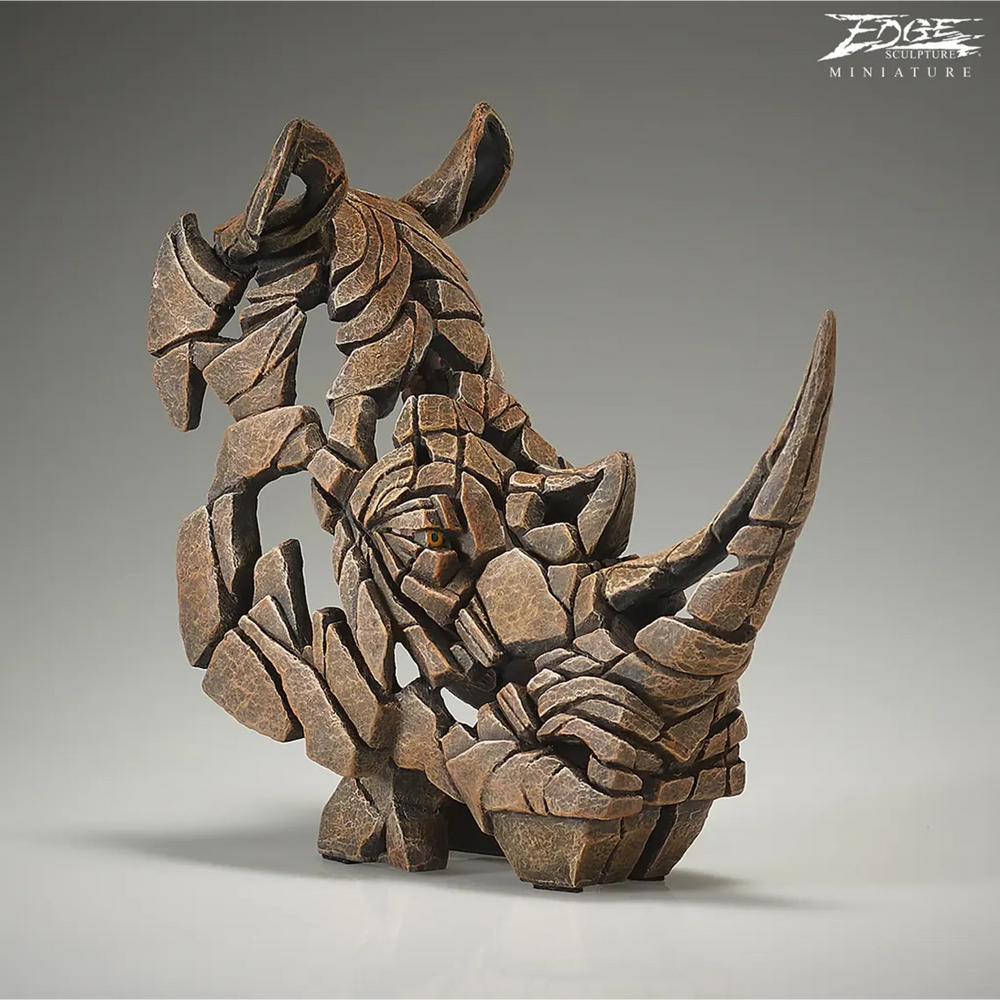 Edge Miniature Rhinoceros Bust
