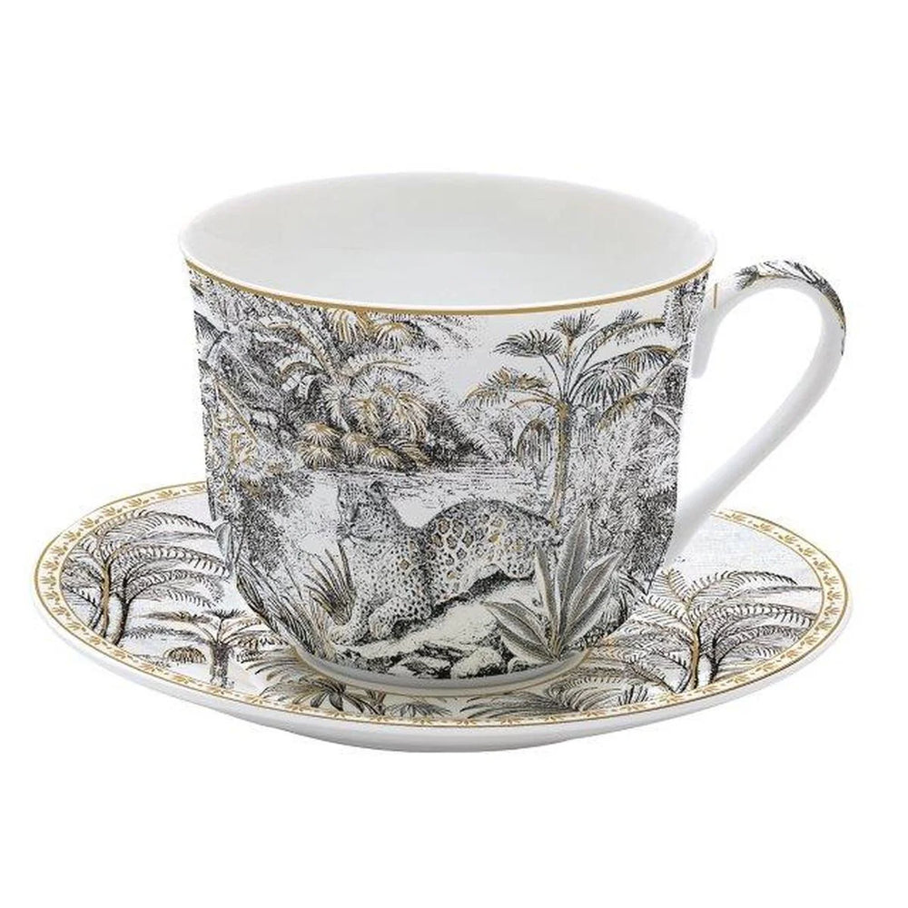 Retro Jungle Breakfast Cup & Saucer