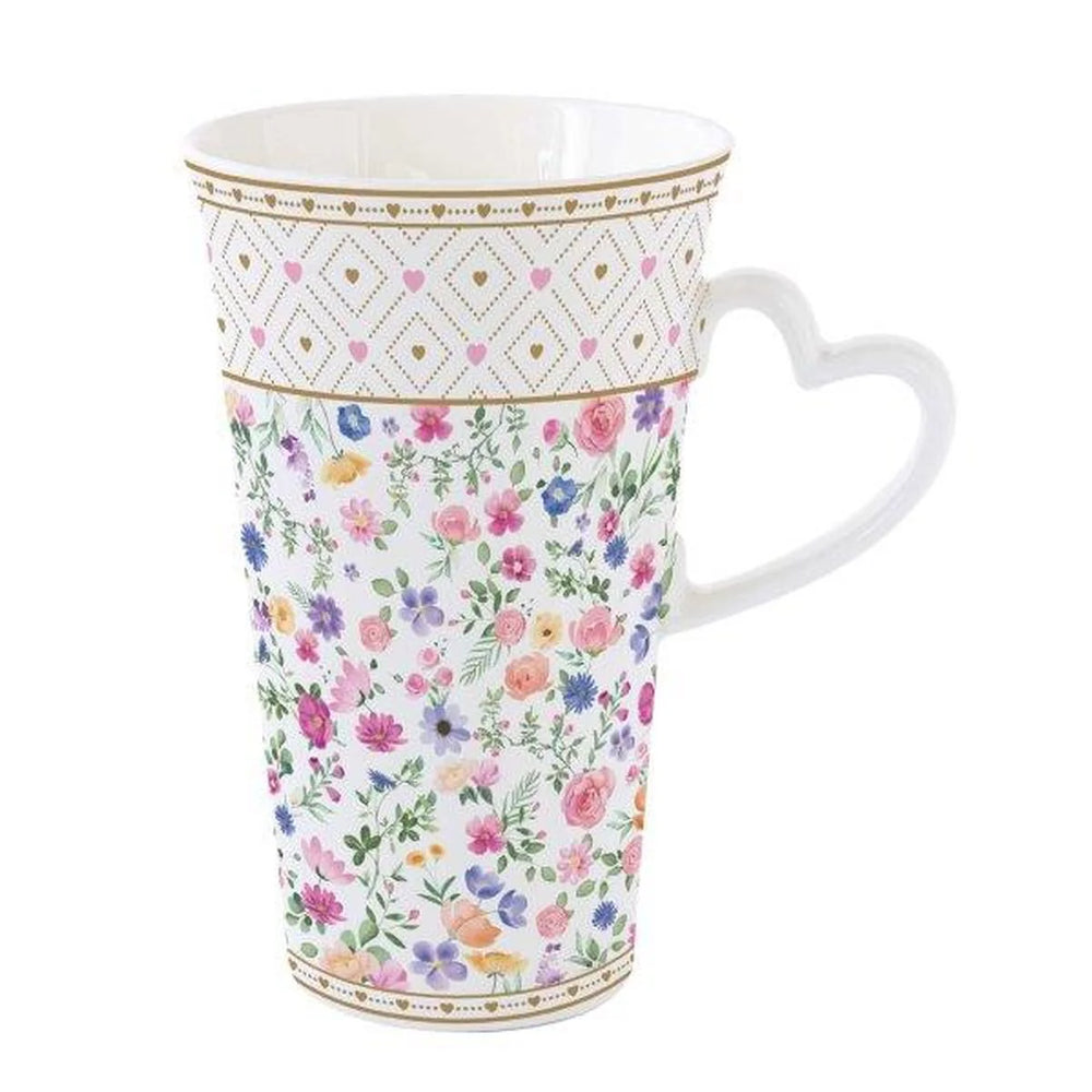 Mon Amour Mug with Heart Shaped Handle