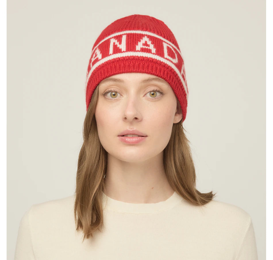 Tilley: Hat-Canada Stripe Logo Jacquard Beanie