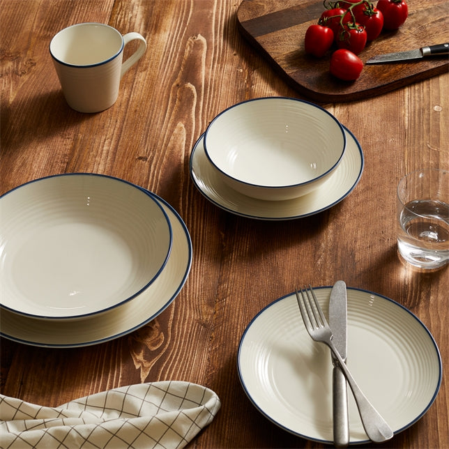 Gordon Ramsay Maze Denim Line Pasta Bowls Set of 4