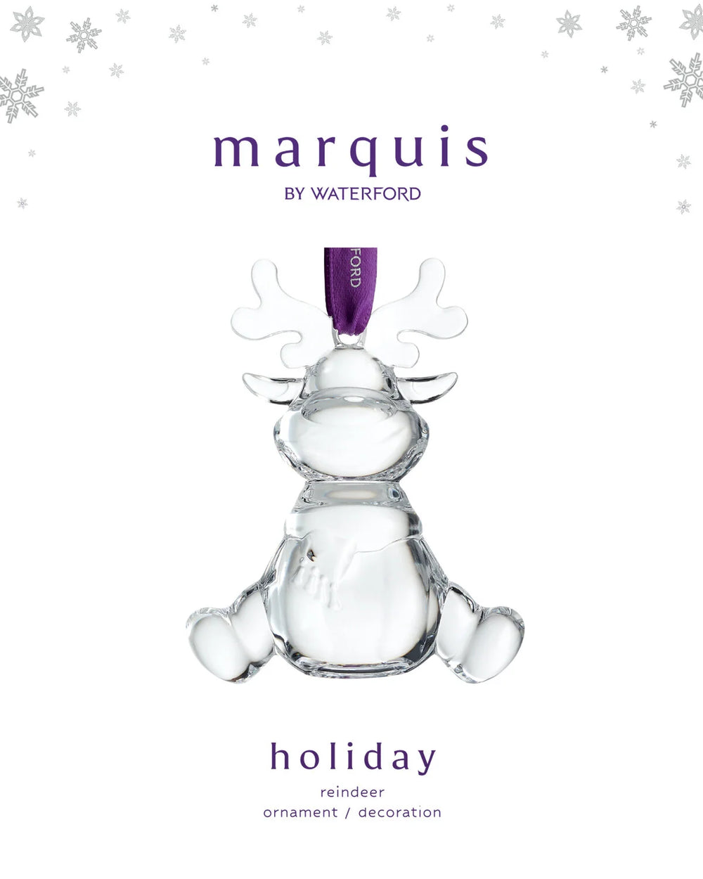 Waterford Marquis Reindeer Ornament