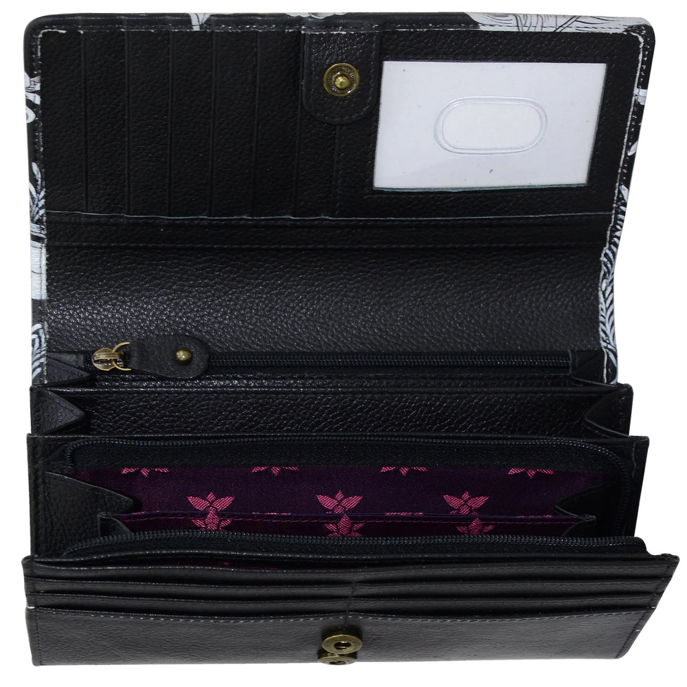 Anuschka Cleopatra's Leopard - Accordion Flap Wallet