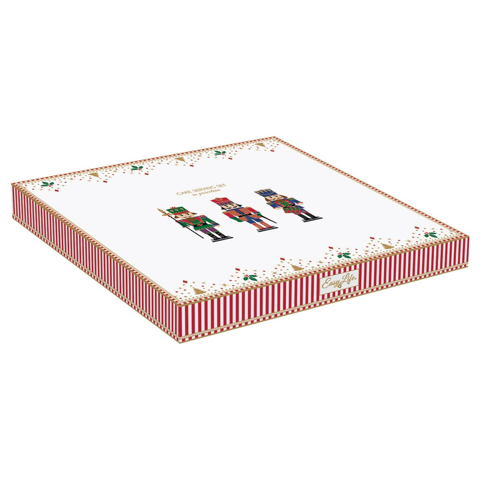 Studio 1811 Nutckrackers Cake Plate with Server