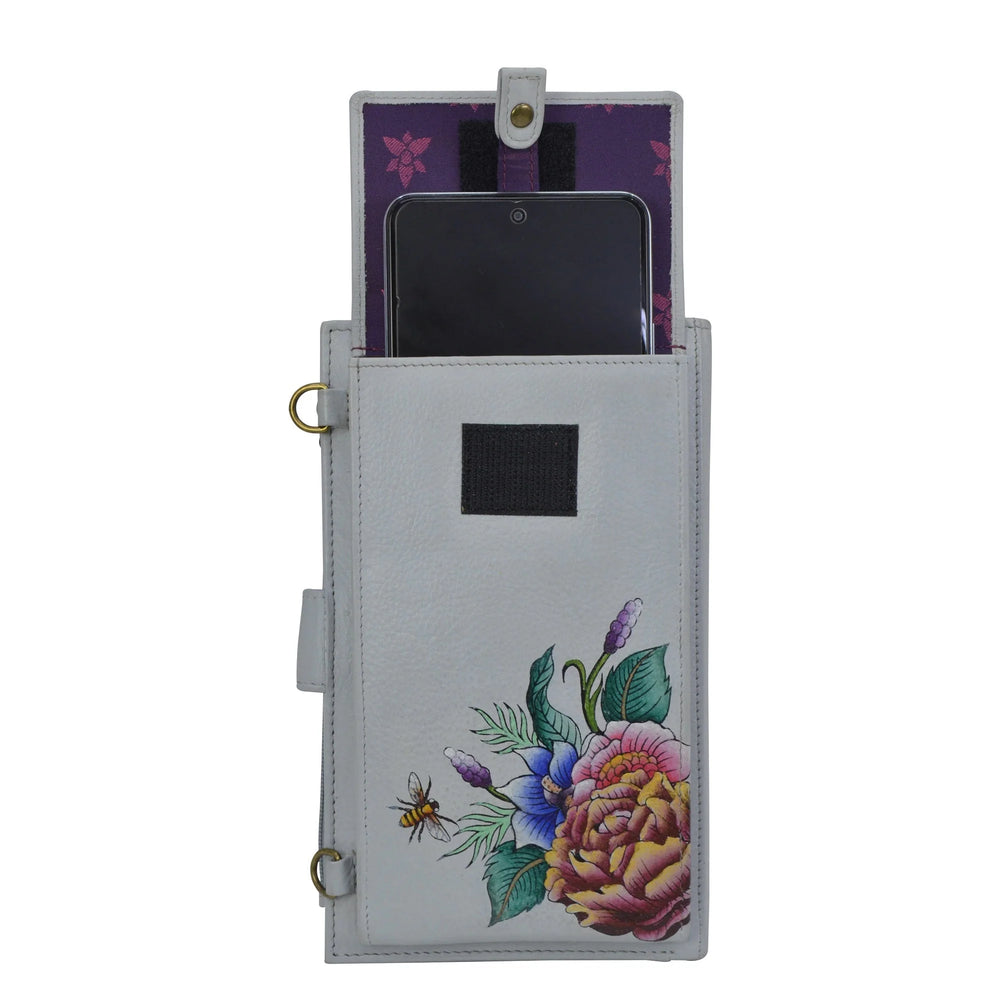 Anuschka Cell Phone Case & Wallet - Floral Charm