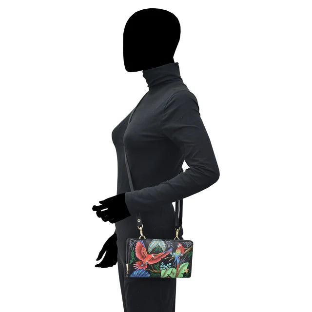 Anuschka Rainforest Beauties - Crossbody Organizer Wallet
