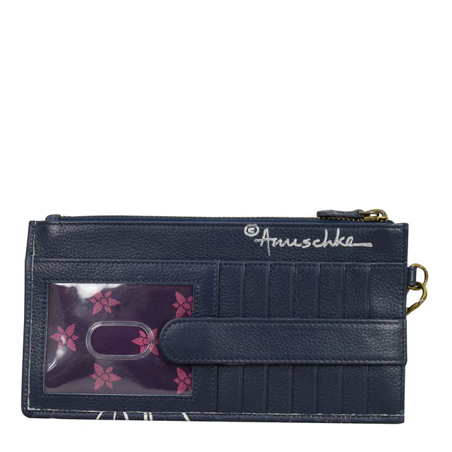 Anuschka Moonlit Meadow - Clutch Organizer Wristlet