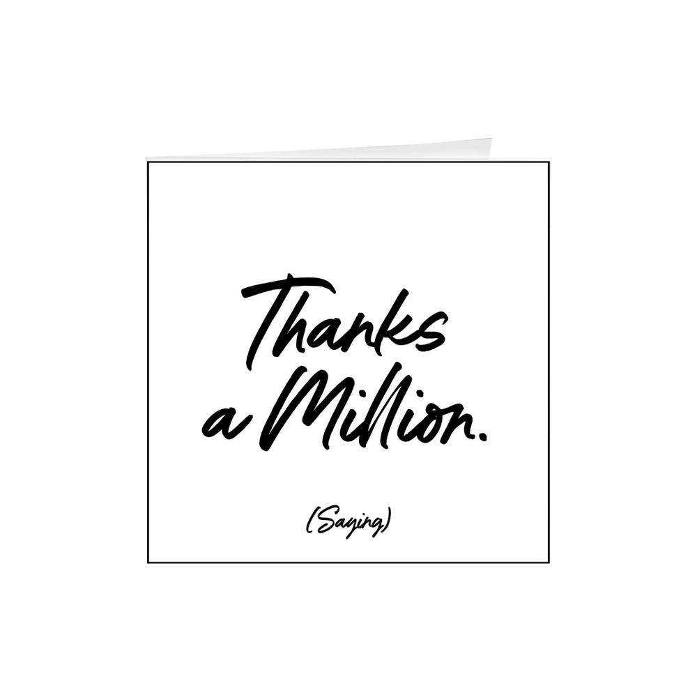 Quotables Card - Thanks a Million