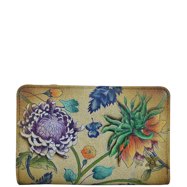 Anuschka Caribbean Garden - Two-Fold Small Organizer Wallet