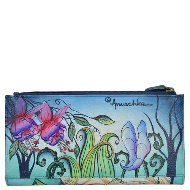 Anuschka Enchanted Garden - Two Fold RFID Wallet
