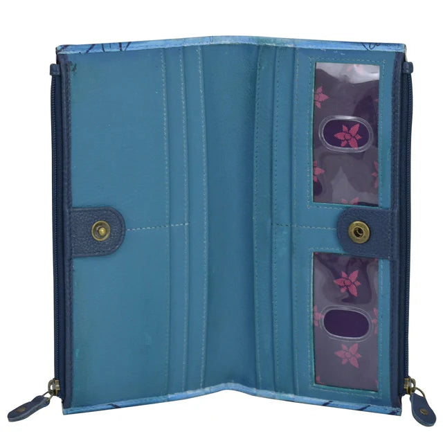 Anuschka Enchanted Garden - Two Fold RFID Wallet