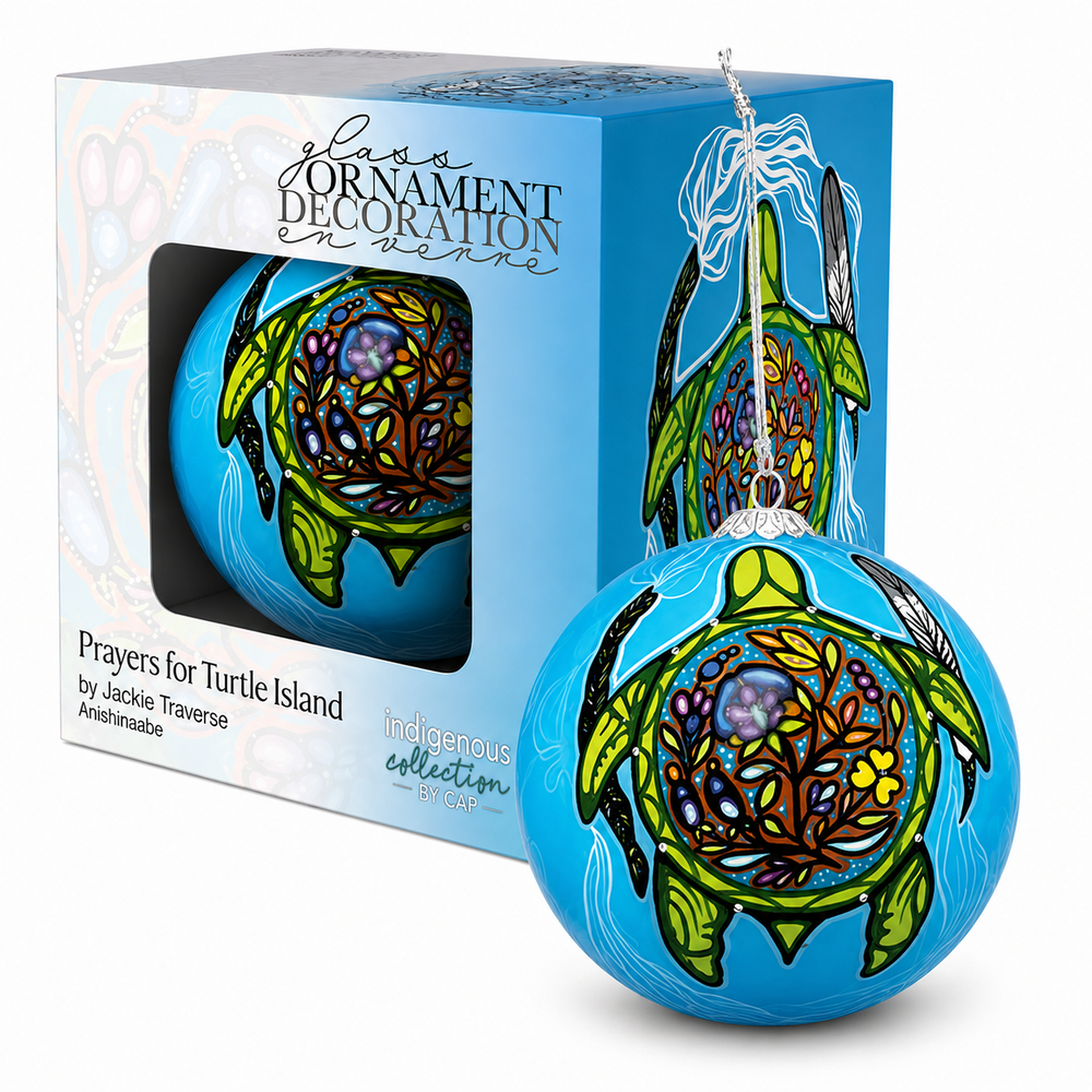 Indigenous Art Ornament - Prayers for Turtle Island