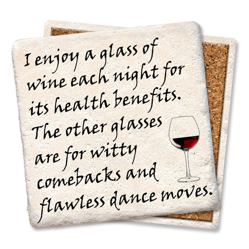 Tipsy Coasters - Enjoy a Glass of Wine