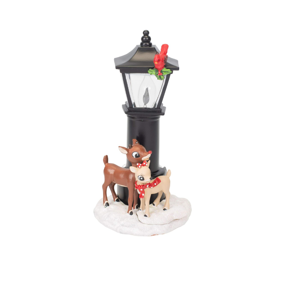 Night Light - Rudolph & Clarice under a Lamp Post