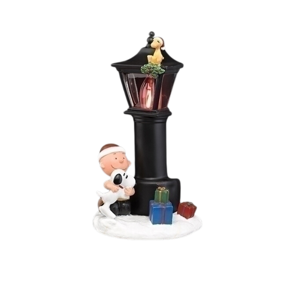 Night Light - Charlie & Snoopy under a Lamp Post