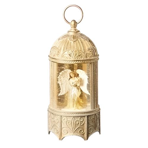 Swirl Gold Angel & Dove Birdcage