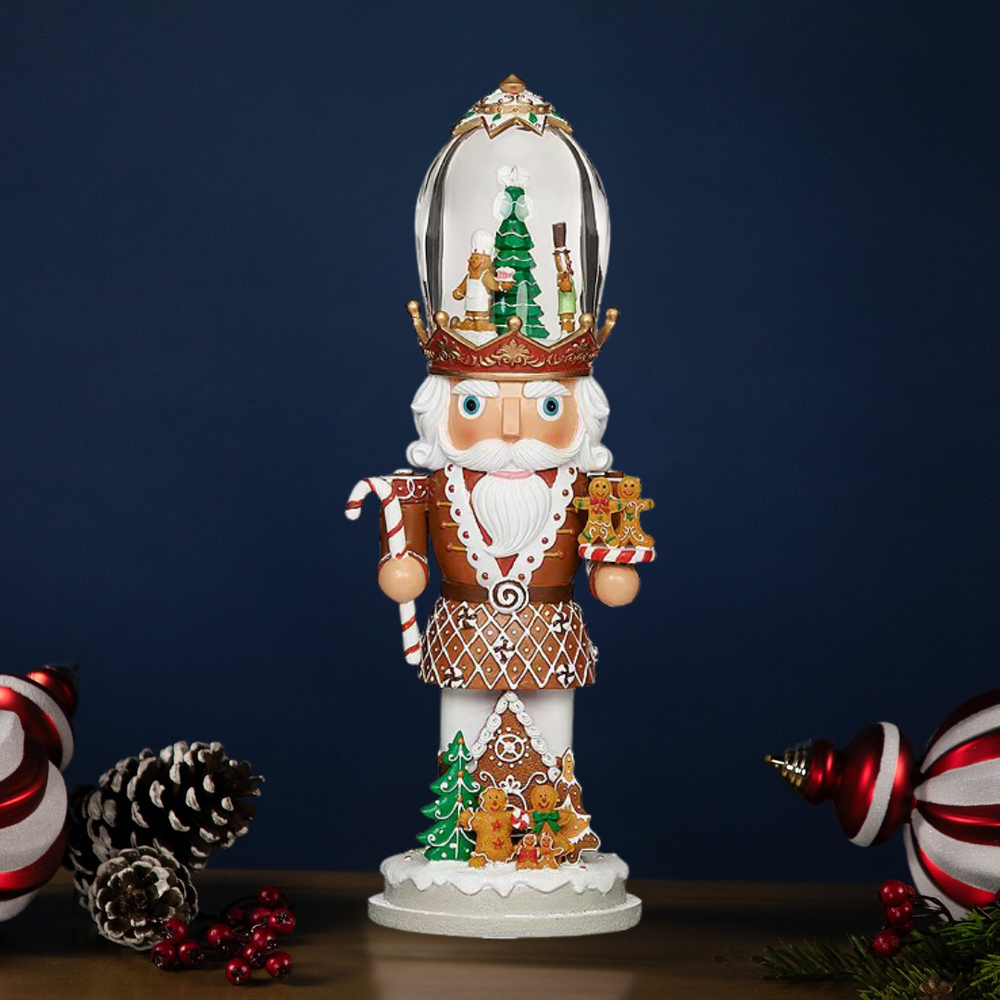 Roman Musical Gingerbread Nutcracker 16"