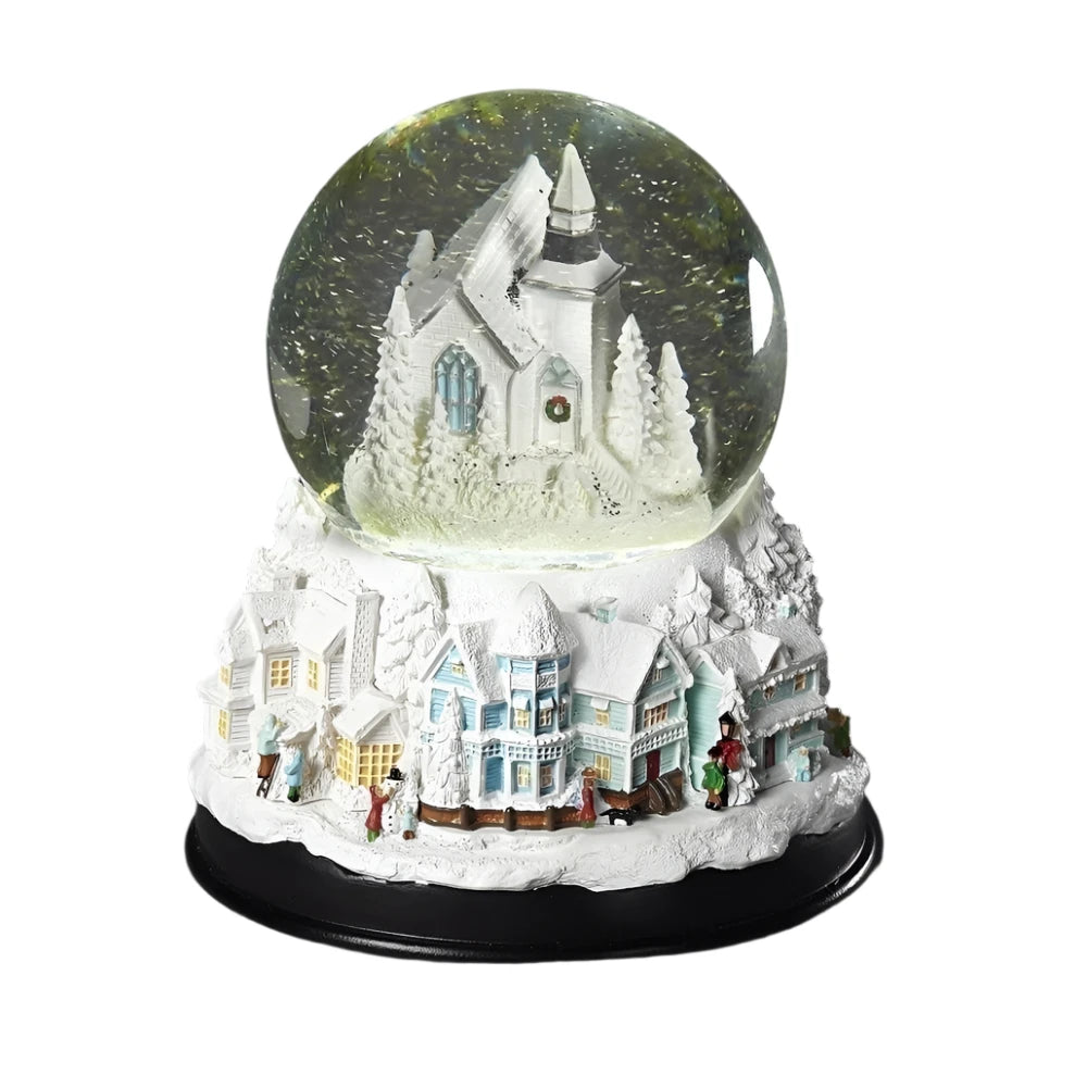 Roman Musical Lighted Swirl Glitterdome-Church