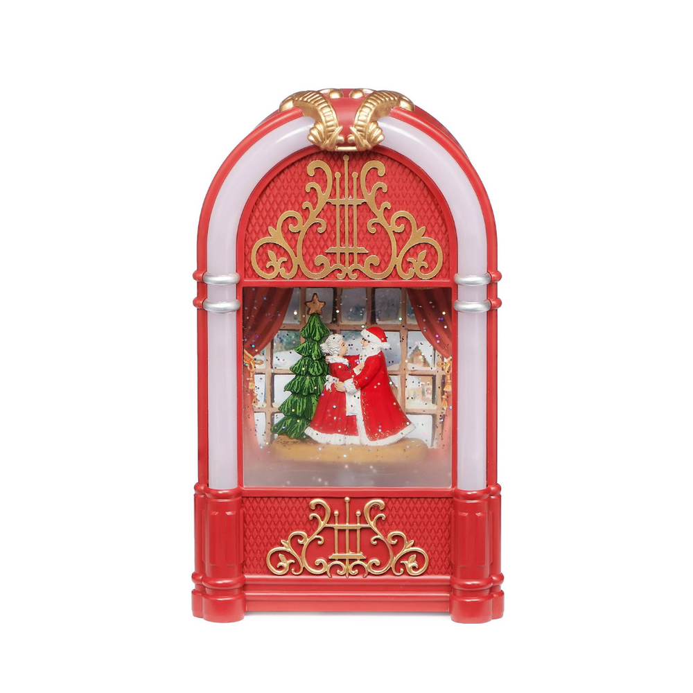 Roman Lighted Swirl Juke Box 9.75" (USB)