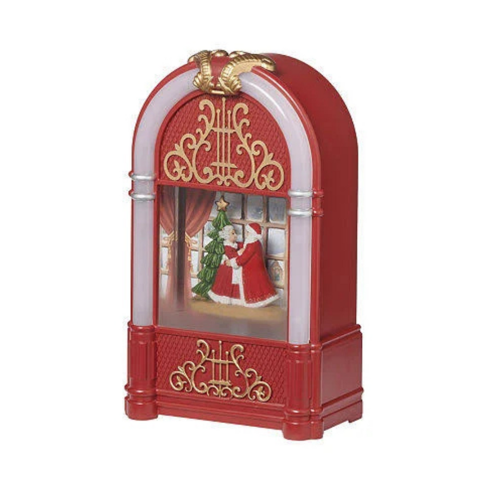 Roman Lighted Swirl Juke Box 9.75" (USB)