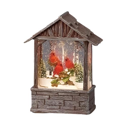 Swirl Lantern - Stable-Cardinals Scene